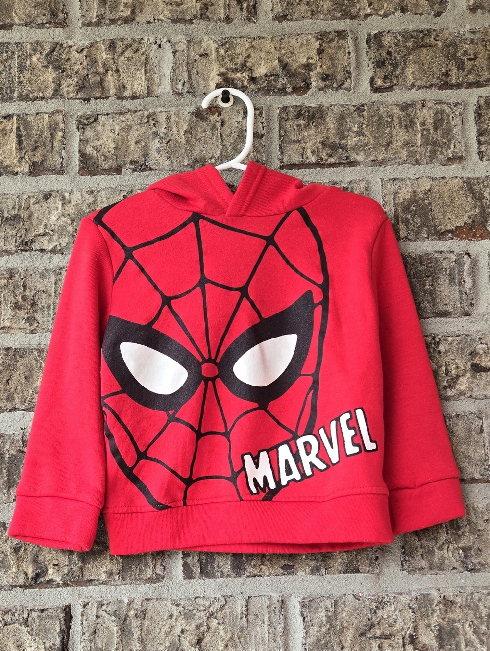Marvel Red Spider-Man Pullover Hoodie Top for Kids 2T